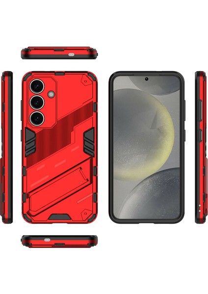 Samsung Galaxy A56 5g Kılıf Pc+Tpu Darbeye Dayanıklı Telefon Kılıfı Kickstand Ile-Kırmızı (Yurt Dışından) fırsatları