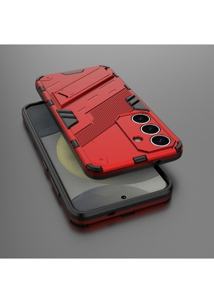 Samsung Galaxy A56 5g Kılıf Pc+Tpu Darbeye Dayanıklı Telefon Kılıfı Kickstand Ile-Kırmızı (Yurt Dışından) indirimleri