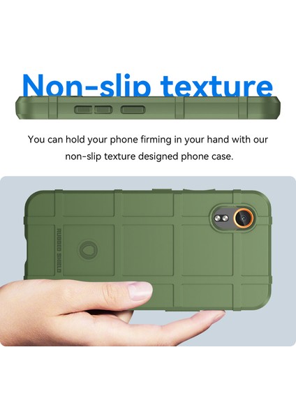 Samsung Galaxy Xcover7 Tpu Kılıf Kare Izgara Koruyucu Telefon Kılıfı-Yeşil (Yurt Dışından) fırsatları