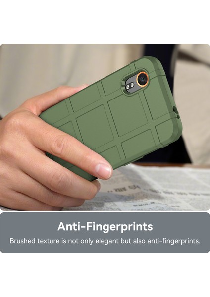 Samsung Galaxy Xcover7 Tpu Kılıf Kare Izgara Koruyucu Telefon Kılıfı-Yeşil (Yurt Dışından) indirimleri