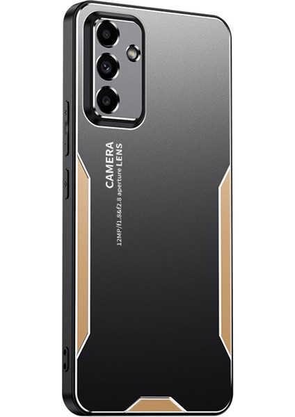 Samsung Galaxy A34 5g Darbeye Dayanıklı Kılıf Alüminyum Alaşım + Tpu + Pc Kombinasyonu Koruyucu Kabuk-Altın (Yurt Dışından)