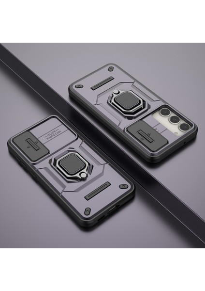 Samsung Galaxy S23+SLIDE Lens Koruma Pc+Tpu Telefon Kılıfı Koruyucu Kılıf Kickstand Ile-Mor (Yurt Dışından) fiyatları