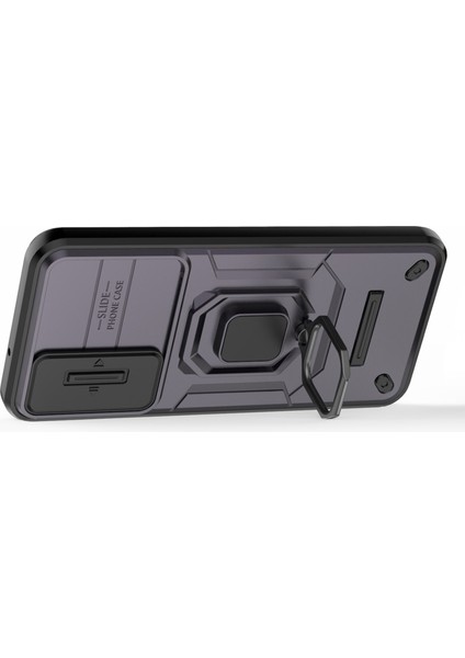 Samsung Galaxy S23+SLIDE Lens Koruma Pc+Tpu Telefon Kılıfı Koruyucu Kılıf Kickstand Ile-Mor (Yurt Dışından) fırsatları
