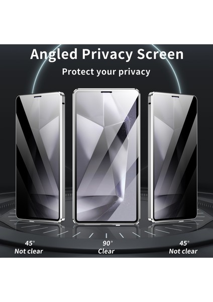 Samsung Galaxy S25 Ultra Kılıf Anti-Casus Çift Taraflı Temperli Cam Manyetik Telefon Kılıfı-Yeşil (Yurt Dışından) fiyatları