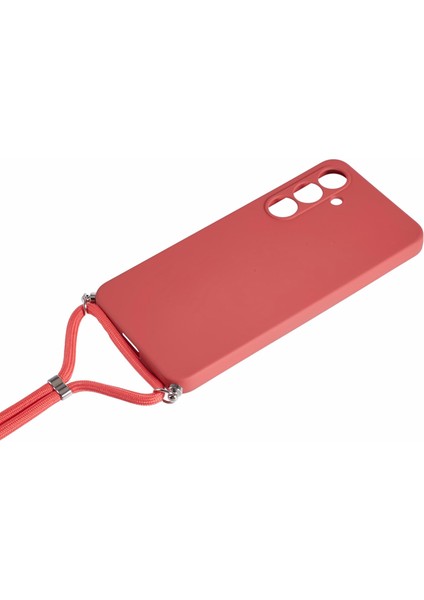 Samsung Galaxy A56 5g Kılıf Esnek Tpu Fiber Astar Darbeye Dayanıklı Çapraz Askılı Telefon Kılıfı-Alıç Kırmızısı (Yurt Dışından) fiyatları