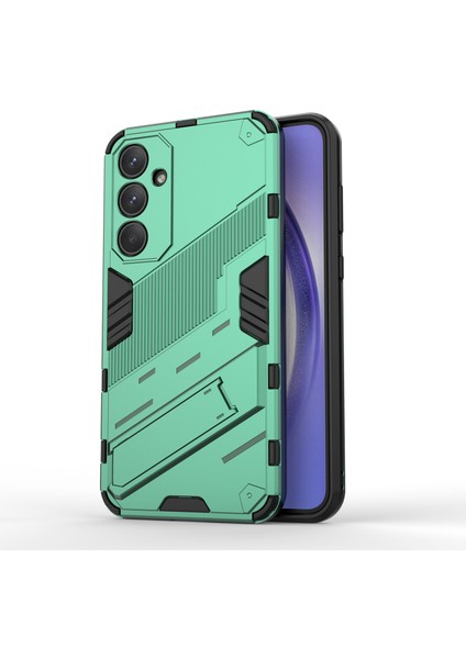 Samsung Galaxy A35 5g Kılıf Slim-Fit Tpu+Pc Telefon Kılıfı Görünmez Ayaklı-Yeşil (Yurt Dışından)