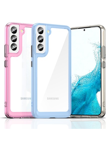 Samsung Galaxy S22+5G Bağımsız Pc Düğmeleri Koruyucu Kılıf Tpu+Akrilik Şeffaf Cep Telefonu Kılıfı-Şeffaf (Yurt Dışından) indirimleri