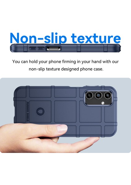 Samsung Galaxy A15 5g Kılıf Kare Izgara Doku Tpu Kabuk Telefon Kılıfı-Mavi (Yurt Dışından) modelleri