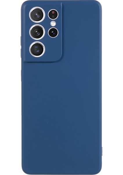 Samsung Galaxy S21 Ultra 5g Tpu Telefon Kılıfı Fiber Astarlı Ka Cep Telefonu Kılıfı-Safir (Yurt Dışından)