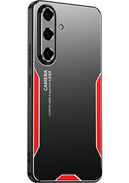 Samsung Galaxy A16 4g/5g Telefon Kılıfı Alüminyum Alaşımlı Tpu Pc Arka Kapak-Kırmızı (Yurt Dışından)