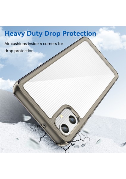 Samsung Galaxy A05 4g Kılıf Çizilmez Tpu+Akrilik Telefon Kılıfı-Şeffaf Gri (Yurt Dışından) fiyatları