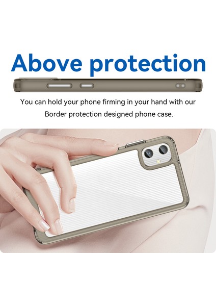 Samsung Galaxy A05 4g Kılıf Çizilmez Tpu+Akrilik Telefon Kılıfı-Şeffaf Gri (Yurt Dışından) modelleri