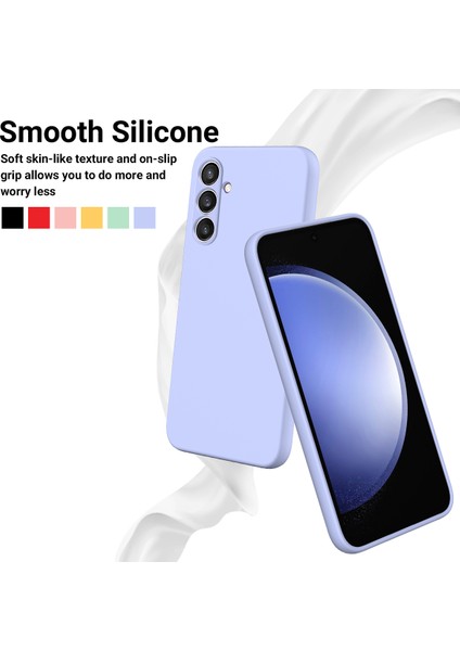 Samsung Galaxy S23 Fe Kılıf Için Darbeye Dayanıklı Kılıf Yumuşak Astarlı Sıvı Silikon Kabuk Kayışlı-Mor (Yurt Dışından) fırsatları