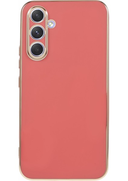 Samsung Galaxy S24 Fe Kılıf Tpu Slim Fit Darbeye Dayanıklı Telefon Kılıfı 6d Elektrokaplama-Kırmızı (Yurt Dışından)
