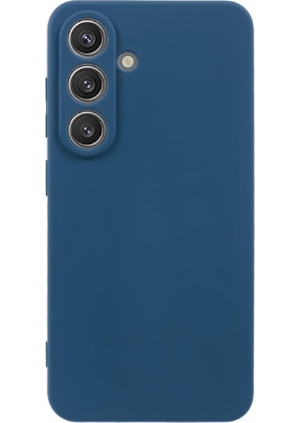 Samsung Galaxy S25 Kılıf Tpu Arka Yumuşak Çizilmez Fiber Astar Telefon Kılıfı-Safir (Yurt Dışından)