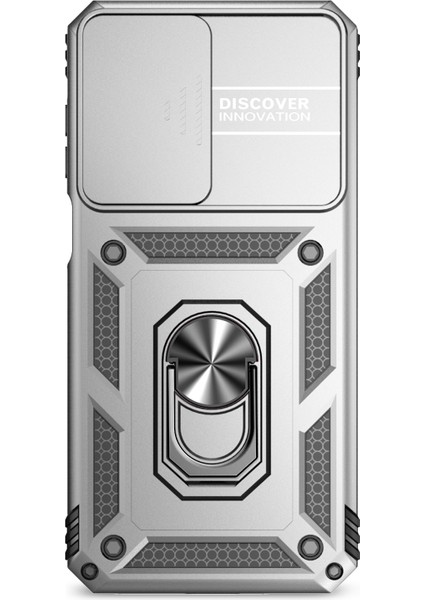 Samsung Galaxy A16 5G/A16 4g Kılıf Pc+Tpu Telefon Kılıfı Lens Ultimate Koruma Ayaklığı-Gümüş (Yurt Dışından) fiyatları