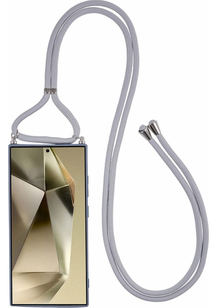 Samsung Galaxy S24 Ultra Çapraz Askılı Kılıf Esnek Tpu Fiber Astarlı Darbeye Dayanıklı Telefon Kılıfı-Lavanta Gri (Yurt Dışından) fiyatları