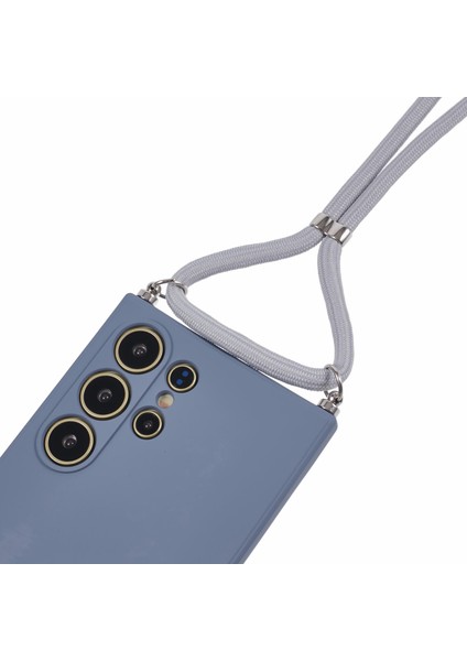 Samsung Galaxy S24 Ultra Çapraz Askılı Kılıf Esnek Tpu Fiber Astarlı Darbeye Dayanıklı Telefon Kılıfı-Lavanta Gri (Yurt Dışından) fırsatları