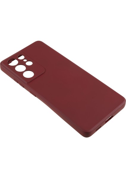 Samsung Galaxy S21 Ultra 5g Tpu Telefon Kılıfı Fiber Astarlı Ka Cep Telefonu Kılıfı-Şarap Kırmızısı (Yurt Dışından) fırsatları