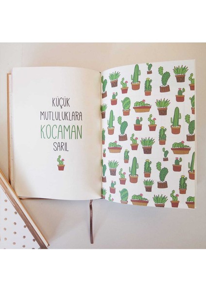 Rosegold 365 Mutlu Gün Temalı, Tarihsiz ve Şık Tasarımlı Ajanda – Günlük Planlama İçin İdeal