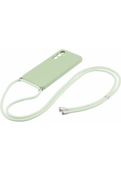 Samsung Galaxy A34 5g Kılıf Fiber Astar Tpu Telefon Kılıfı Uzun Kordonlu-Matcha Yeşili (Yurt Dışından) fiyatları