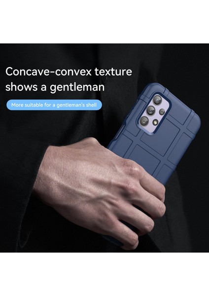 Samsung Galaxy A23 4G/F23 5G/M23 5g Sağlam Kare Izgara Tasarım Telefon Kılıfı Kalınlaştırılmış Tpu Yumuşak Arka Koruyucu Kapak-Mavi (Yurt Dışından) indirimleri