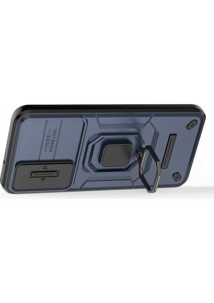 Samsung Galaxy S23+SLIDE Lens Koruma Pc+Tpu Telefon Kılıfı Koruyucu Kılıf Kickstand Ile-Mavi (Yurt Dışından) fırsatları
