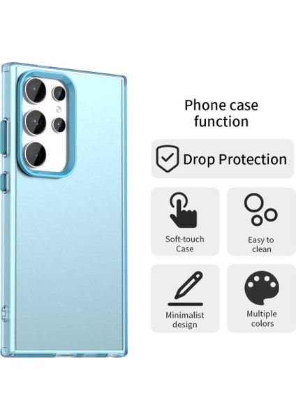 Samsung Galaxy S24 Ultra Kılıf Pc+Tpu+Pet Mat Düşmeye Karşı Dayanıklı Telefon Arka Kapağı-Mavi (Yurt Dışından) fırsatları