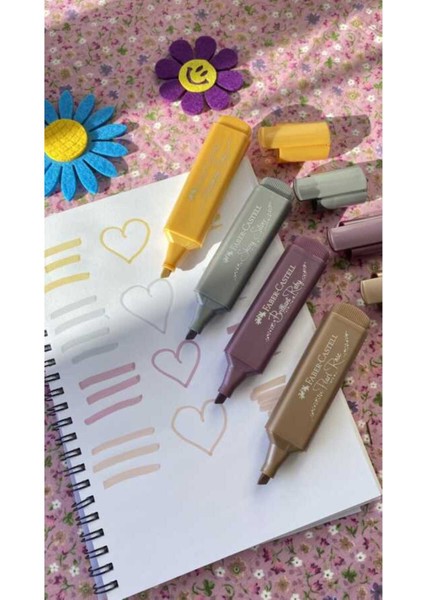 Metalik Fosforlu Kalem Seti 4'lü – 1-2-5 mm Uç, Glorious Red, Precious Green, Magnificent Blue, Shimmering Violet modelleri