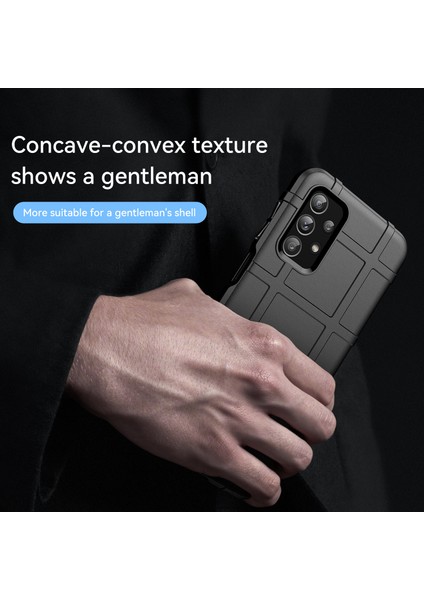 Samsung Galaxy A23 4G/F23 5G/M23 5g Sağlam Kare Izgara Tasarım Telefon Kılıfı Kalınlaştırılmış Tpu Yumuşak Arka Koruyucu Kapak-Siyah (Yurt Dışından) indirimleri