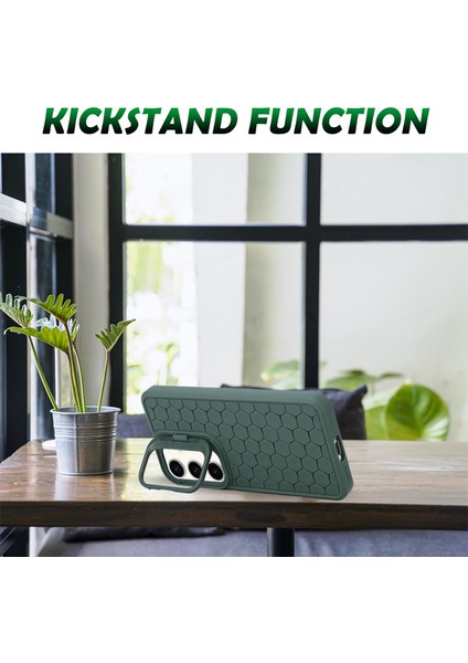 Samsung Galaxy A34 5g Tpu Kılıf Düşmeyen Destekli Telefon Kılıfı Isı Dağılımı-Ordu Yeşili (Yurt Dışından) fırsatları