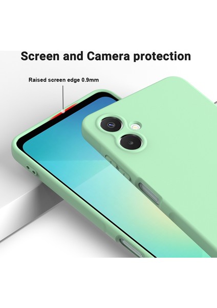 Samsung Galaxy A06 5g Sıvı Silikon Kılıf Telefon Arka Kapağı El Kayışı Ile-Yeşil (Yurt Dışından) fırsatları