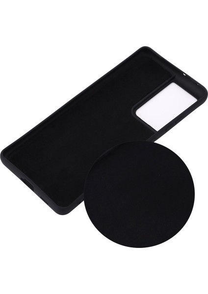 Samsung Galaxy S21 Ultra 5g Darbeye Dayanıklı Yumuşak Sıvı Silikon Kapak Cep Telefonu Kabuk Koruma Kılıfı-Siyah (Yurt Dışından) modelleri