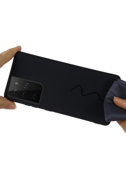 Samsung Galaxy S21 Ultra 5g Darbeye Dayanıklı Yumuşak Sıvı Silikon Kapak Cep Telefonu Kabuk Koruma Kılıfı-Siyah (Yurt Dışından) fırsatları