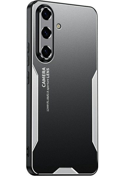 Samsung Galaxy A16 4g/5g Telefon Kılıfı Alüminyum Alaşımlı Tpu Pc Arka Kapak-Gümüş (Yurt Dışından)