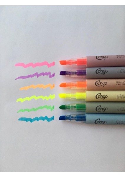 6'lı Fosforlu Kalem Seti – Karışık Pastel Renkler, İnce Uç ve Ergonomik Kullanım Rahatlığı modelleri