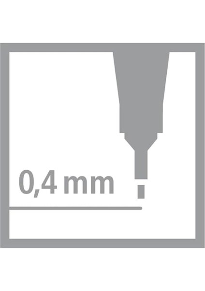 Kırmızı 0,4 mm İnce Uçlu Keçeli Kalem – Tekli Paket, Yazı ve Çizim İçin Hassas Çizgiler