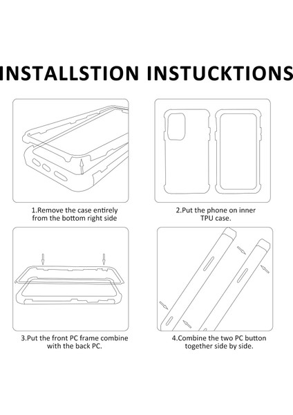 Pet Ekran Koruyucu + Akrilik + Tpu Tam Kaplama Hibrit Telefon Kılıfı Samsung Galaxy S22 5g-Gece Yarısı Yeşili (Yurt Dışından) indirimleri