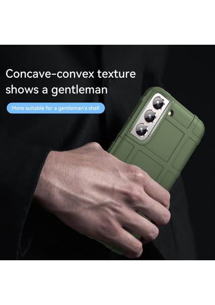 Iyi Korunmuş Sağlam Kare Izgara Tasarımı Çizilmez Düşmeye Karşı Kalınlaştırılmış Tpu Kapak Kabuğu Samsung Galaxy S22+5G-YEŞIL (Yurt Dışından) indirimleri