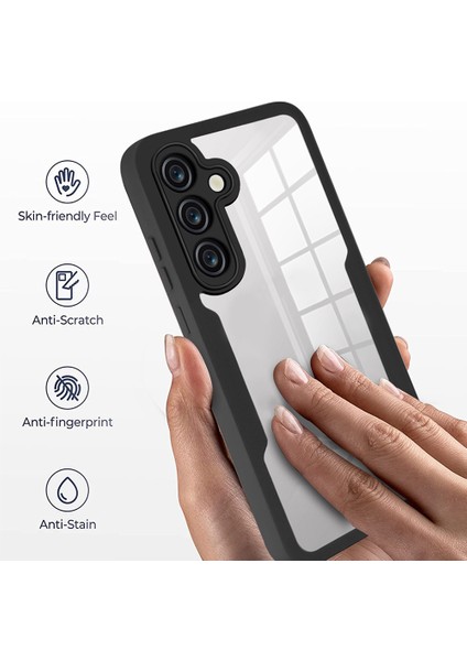 Samsung Galaxy A05S 4g Kılıf Akrilik+Tpu Şeffaf Telefon Kılıfı Pet Ekran Filmi Ile-Siyah (Yurt Dışından) modelleri