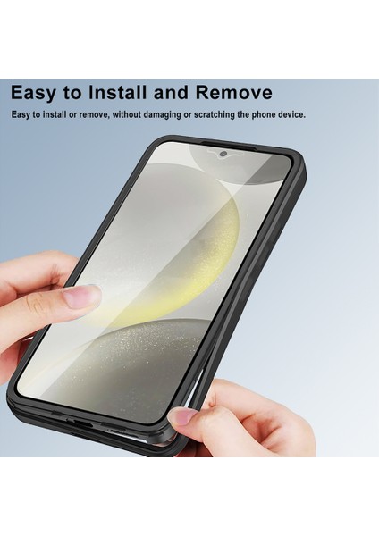 Samsung Galaxy A05S 4g Kılıf Akrilik+Tpu Şeffaf Telefon Kılıfı Pet Ekran Filmi Ile-Siyah (Yurt Dışından) fırsatları