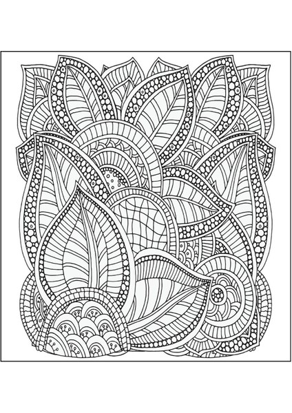 Mandala Boyama Kitabı – Görkemli Siyah Beyaz Desenler, 24x22,5 cm Karton Kapaklı, Tek Adet fırsatları