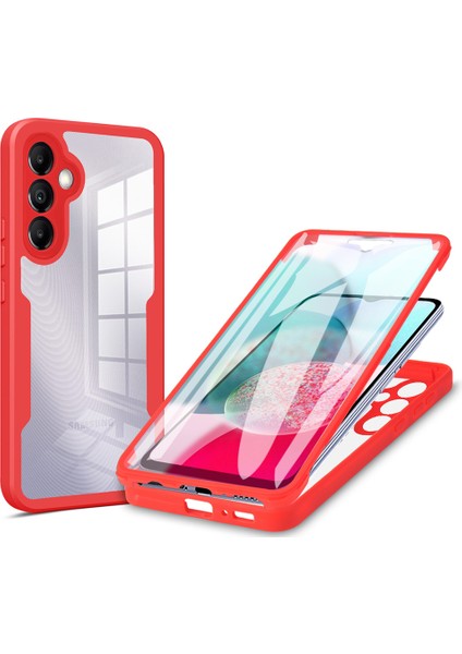 Samsung Galaxy A34 5g Için Kamera Lens Koruma Kılıfı Şeffaf Akrilik+Tpu Telefon Kılıfı Pet Ekran Filmi-Kırmızı (Yurt Dışından)