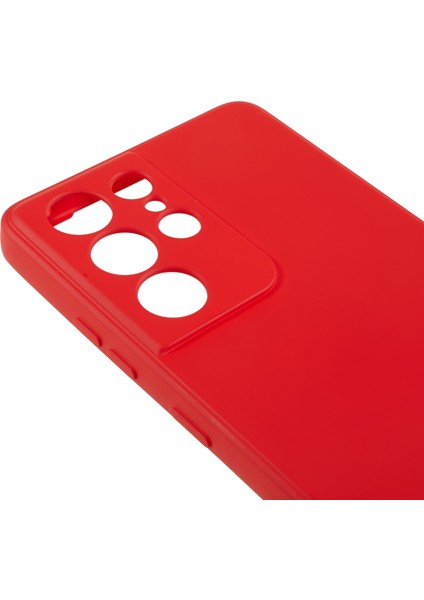 Samsung Galaxy S21 Ultra 5g Tpu Telefon Kılıfı Fiber Astarlı Ka Cep Telefonu Kılıfı-Kırmızı (Yurt Dışından) indirimleri