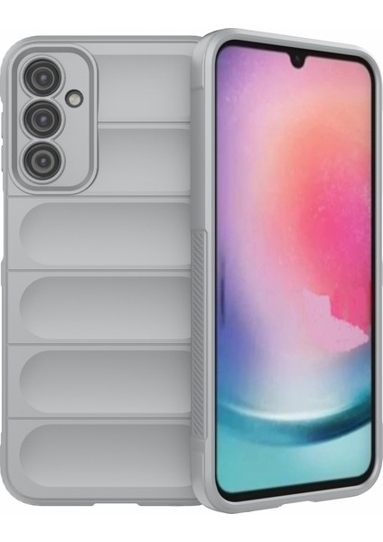 Samsung Galaxy A24 4g (162,1 x 77,6 x 8,3 Mm) Çizilmez Sağlam Telefon Kılıfı Tpu Arka Koruyucu Telefon Kılıfı-Açık Gri (Yurt Dışından)