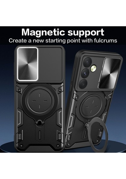 Samsung Galaxy A35 5g Kılıf Kickstand Zırh Tpu+Pc Kamera Koruma Telefon Kılıfı-Mavi (Yurt Dışından) fiyatları