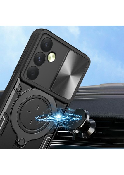 Samsung Galaxy A35 5g Kılıf Kickstand Zırh Tpu+Pc Kamera Koruma Telefon Kılıfı-Mavi (Yurt Dışından) indirimleri