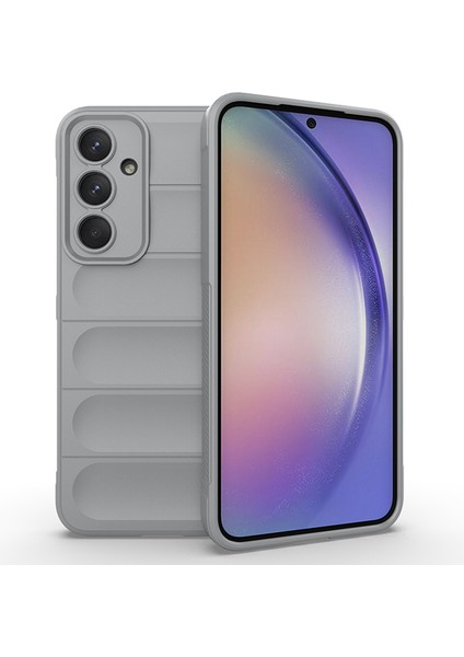 Samsung Galaxy A55 5g Cep Telefonu Kılıfı Düşmeye Dayanıklı Tpu Arka Kapak-Açık Gri (Yurt Dışından)
