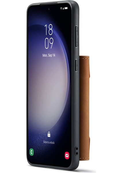 Dg.mıng M2 Serisi Samsung Galaxy S25 Kılıf Pu+Pc+Tpu Telefon Kılıfı Çıkarılabilir Cüzdan-Kahverengi (Yurt Dışından) modelleri