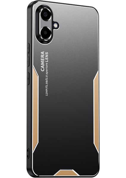 Samsung Galaxy A06 4g Telefon Kılıfı Alüminyum Alaşımlı Tpu Pc Arka Kapak-Altın (Yurt Dışından)